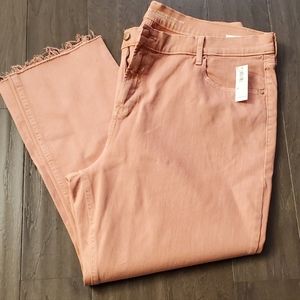 Old Navy  peach pixie denim pants size 20